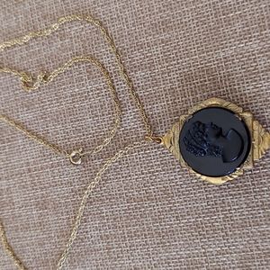 Antique Cameo Locket Necklace